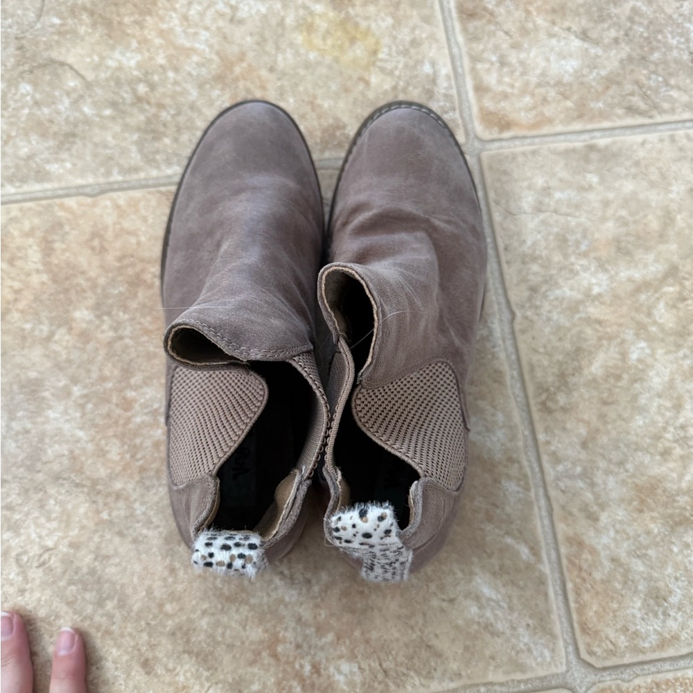 Elegant Taupe Ankle Booties